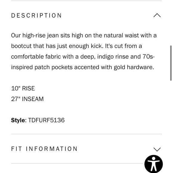 Joe’s Jeans 70’s Patch Pocket High Rise Bootcut in Surface Size 24‎ - Picture 10 of 10